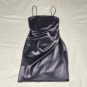 Satin Mini Party Homecoming Wedding Guest Dress